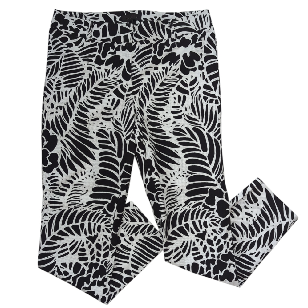 Talbots Grid Pattern Textured Ankle Cropped Pants… - image 7